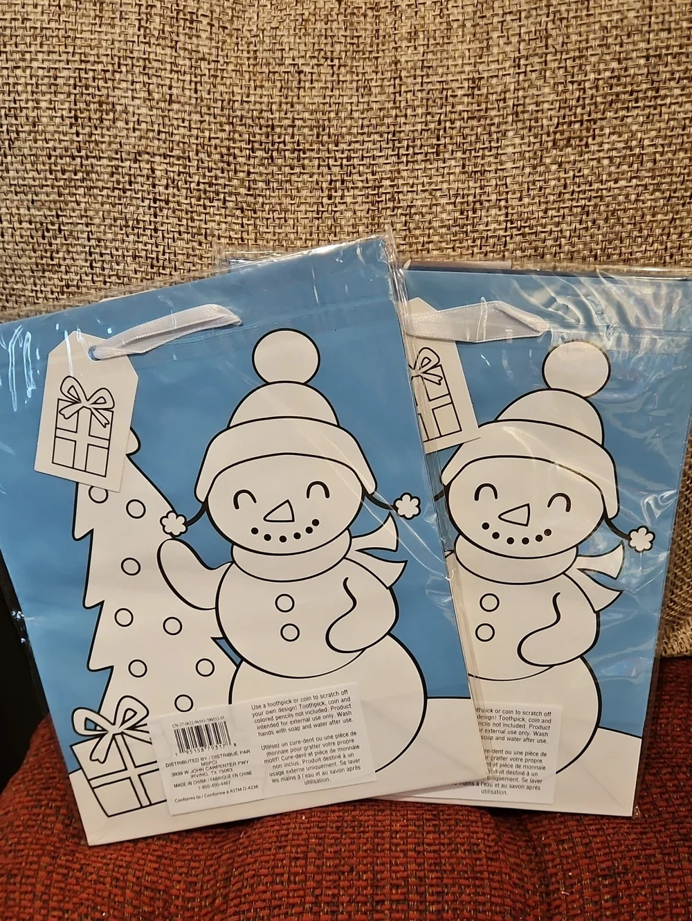 DIY Christmas Gift Bags - 4 Bags